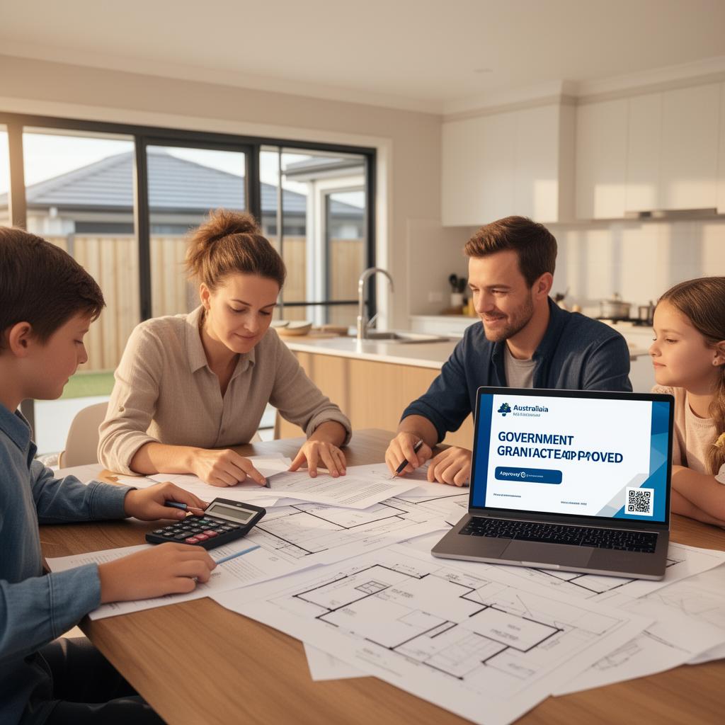 Calculator, coins and house model representing finance